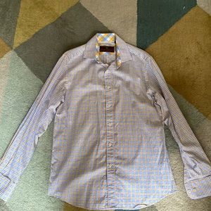 James Tattersall long sleeve dress shirt